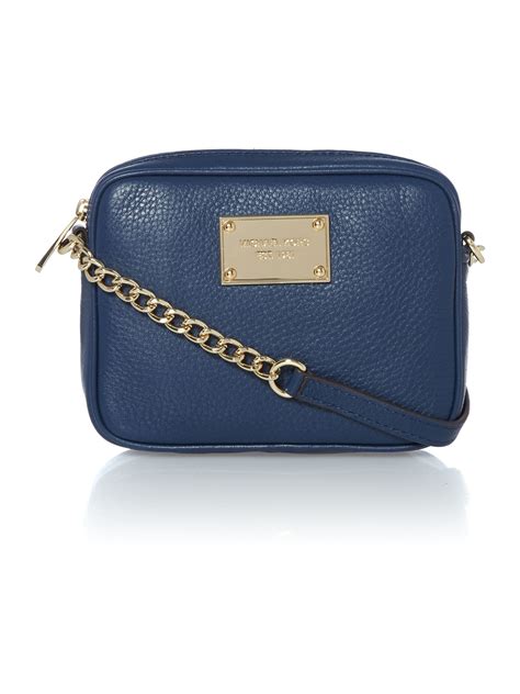 navy blue michael kors crossbody bag|michael kors cobalt blue handbag.